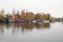 Leben auf dem Wasser - 40 Meter langes Wohnschiff im skandinavischen Vintage-Stil - Die Bucht des Liegeplatzes