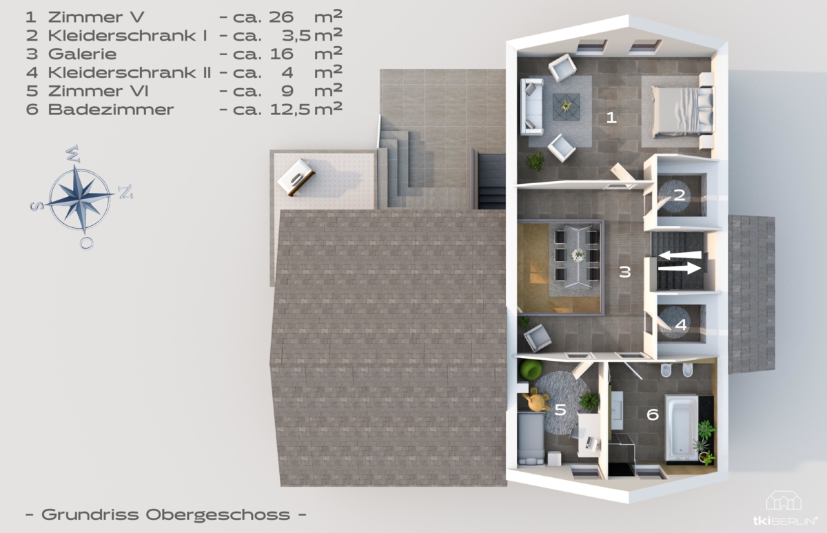 Grundriss Obergeschoss