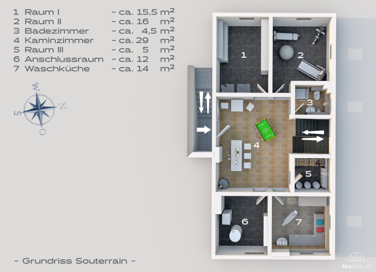 Grundriss Souterrain